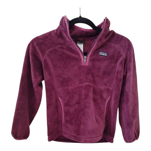 Patagonia Other - Girls Patagonia Magenta Fleece Pullover Size Small